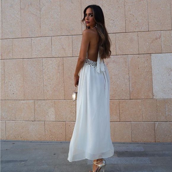 ZARA RHINESTONE MIDI DRESS LIMITED EDITION - Picture 6 of 12